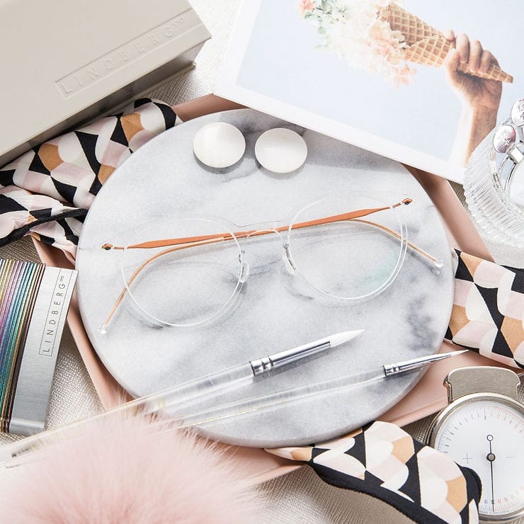 กรอบแว่นตา LINDBERG 6537 รหัสสี 01 รุ่นยอดนิยม น้ำหนักเบา ขาแว่นไทเทียม บางเพียง 2 มิลลิเมตร